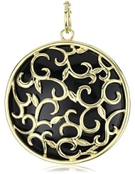 Katie Decker "Ivy" 18k Yellow Gold Black Onyx Vine Pendant Necklace