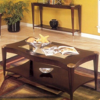 Cheap Sausalito Rectangular Coffee Table In An Espresso Finish (61-00)