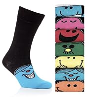 7 Pairs of Cotton Rich Assorted Mr Men Socks