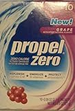 Propel Zero Grape Water Beverage Powder Mix, 10 Packets per Box