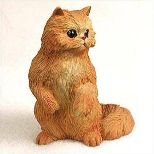 Persian, Red Original Cat Figurine (4in-5in)