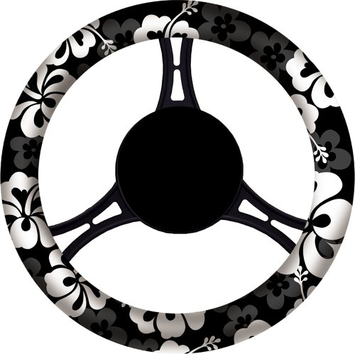 Buy Now at Amazon.com: Elegant 16211 Hawaiian Flower Steering Wheel Cover