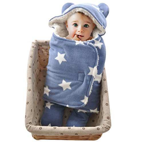 Greforest baby swaddle blanket blue star seperate legs …