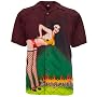 Old Glory Men's Pin-Up Girl Club Shirt Red Large Old Glory