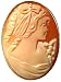 Jewelry : Reflection of Youth Master Carved Carnelian Shell Cameo Pin Pendant Italian