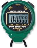  : ACCUSPLIT Pro Survivor - A601X Stopwatch, Cum Split, Clock, Extra Large Display (Green)