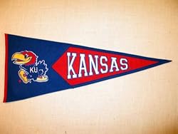 Kansas University Jayhawks Mascot - Classic NCAA College (Pennants)