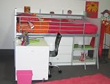 Tween Loft Bed in White By Simplicity for Children