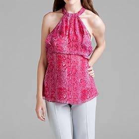 BCBGMAXAZRIA Azalea Blouson Halter