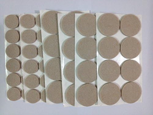 Lydealife Heavy Duty Felt Pads (Furniture &amp; Floor Protector)- 48 Pcs of assorted sizes (24 of 1'' + 24 of 1-1/2