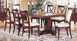 Alyssa Double Edge Table Top And Pedestal Base