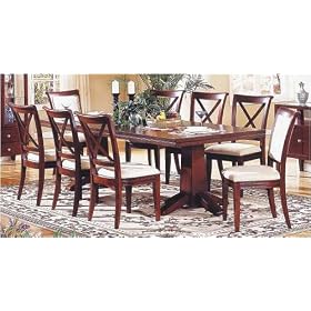 Alyssa Double Edge Table Top And Pedestal Base