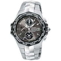 Seiko Men's Coutura World Timer Watch #SPL001