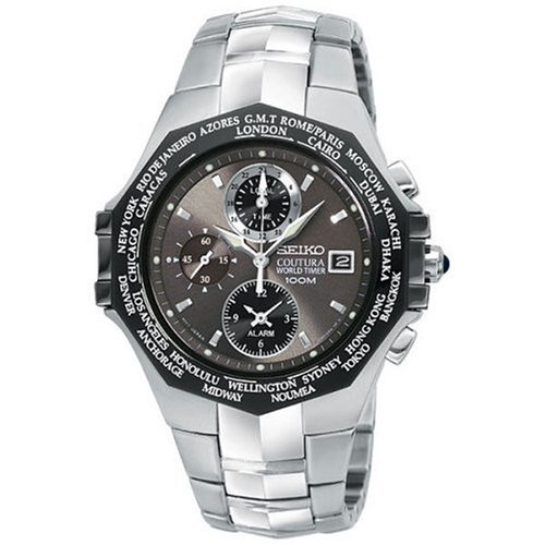 Seiko Men's Coutura World Timer Watch #SPL001