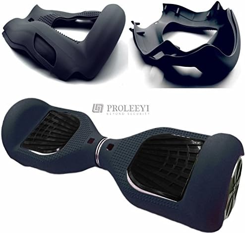 PROLEEYI Self Balancing Scooter Silicone Rubber Guard Protection Skin Case Cover Shell for Two Wheels Smart Self Balancing Scooter Hands Free Drifting Board Electric Scooter(black)