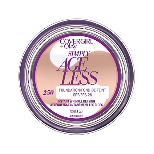 CoverGirl & Olay Simply Ageless Foundation, Creamy Beige 250, 0.40-Ounce Package