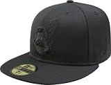 MLB Cleveland Indians Black on Black 59FIFTY Fitted Cap (7 3/8)