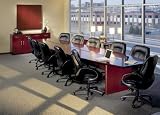 Corsica Executive Conference Room Package in Sierra Cherry - Mayline Office Furniture