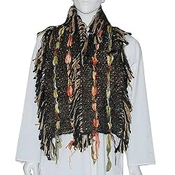 Mens Winter Scarf Pure Rayon Gifts Man Handmade In India 14 x 56 inches (wsmf028)