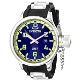 Invicta Men's 6610 Signature Collection GMT Black Rubber Watch