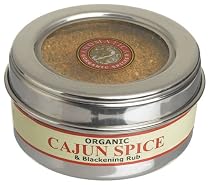Aromatica Organics Cajun Spice And Blackening Rub, 2.3-Ounce Tin (Pack of 3)