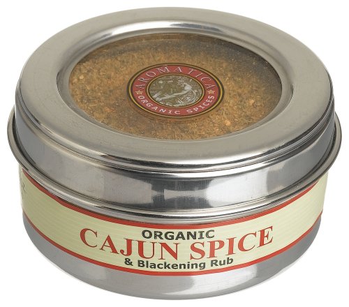 Aromatica Organics Cajun Spice And Blackening Rub, 2.3-Ounce Tins (Pack of 4) by Aromatica Organics