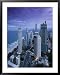 Australia, Queensland, Gold Coast, Surfer's Paradise, Evening View of Surfer's Paradise Highrises Framed Art Poster Print by Walter Bibikow, 31x39