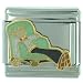 Pugster Enamel Paint Blondie Dagwood Stainless Steel And Licensed Italian Charm Link