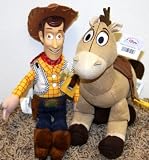 Disney Toy Story Plush Beanie Set with 12 Woody Cowboy Doll and 8 Bullseye Horse Doll Mint with Tags