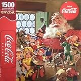 Image Springbok 1500 Piece Santa's Workshop Drink Coca Cola Jigsaw Puzzle