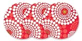 Mod Circles & Dots Cocktail Coasters Set/12