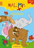 Mal mit! : Zootiere, Malbuch