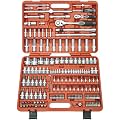 Famex 526-SD-21 Mechaniker Steckschl�sselsatz mit Gelenk- und Feinzahnknarre, 12,5mm (1/2-Zoll)- und 6,3mm (1/4-Zoll)-Antrieb, 4-32mm, 173-teilig