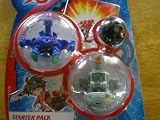 Bakugan BakuSteel Starter Pack with Blue Viper Helios, Grey Mega Nemus, and Black Mystery (Darkus Ingram?)