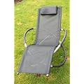 GreatGardensOnline Moon Rocker Garden Lounger Chair in Black GGOCHAIR6