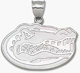 Florida Gators Giant 1 1/4 W x 1' H Gator Head Pendant - 10KT White Gold Jewelry