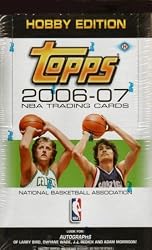2006 /07 Topps Basketball Cards Unopened Hobby Box (36 packs/box, 12 cards/pack)- Randomly inserted autographs of Larry Bird, Dwyane Wade, Adam Morrison & JJ Redick, plus hot new rookie cards & much more!