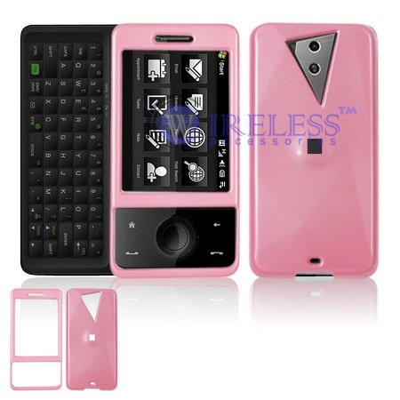 HTC FUZE/Touch PRO GSM Cell Phone Pink Solid Protective Case Faceplate Cover