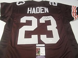 Joe Haden Cleveland Browns Hand Signed Autographed Brown Jersey with Jsa Coa