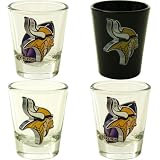 Minnesota Vikings Four Piece Collector Shot Glass Set