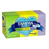 Tampax Pearl Compak Plastic, Triple Pack Tampons, 40-Count (Pack of 2)