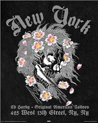 Ed Hardy - Mini Tattoo Poster (New York) (Size: 16" x 20")