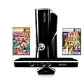 Xbox 360 - Konsole Slim 4 GB inkl. Kinect Sensor, Carnival und Kinect Adventures, schwarz-matt