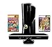 Xbox 360 - Konsole Slim 4 GB inkl. Kinect Sensor, Carnival und Kinect Adventures, schwarz-matt