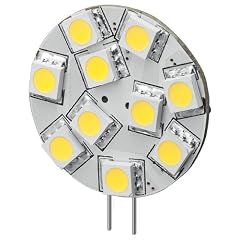 Goobay 30334 LED-Chip f�r G4 Lampensockel mit 10 SMD LEDs Leuchtfarbe wei� LED G4S wei�