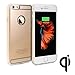 GMYLE Qi Wireless Charging Receiver TPU Protective Soft Case for iPhone 6s / 6 (4.7 Inch Display) - Gold