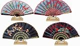 Assortment of one dozen (12) Oriental Feng Shui Hand Fan-EMBROIDERY FAN