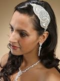 Retro Headband with Sequin & Bugle Bead Appliqué