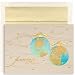 World Peace On Gold Christmas Cards -