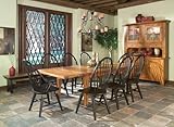 7-pc Rustic Traditions Rectangular Refectory Leg Dining Table Set by Intercon - Rustic (RT-TA-44108S-RUS-C-SET2)